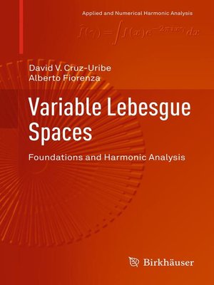 cover image of Variable Lebesgue Spaces